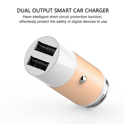 雙口Mini蘋果風(fēng)格車載充電器 小巧雙充，蘋果美學(xué)隨行